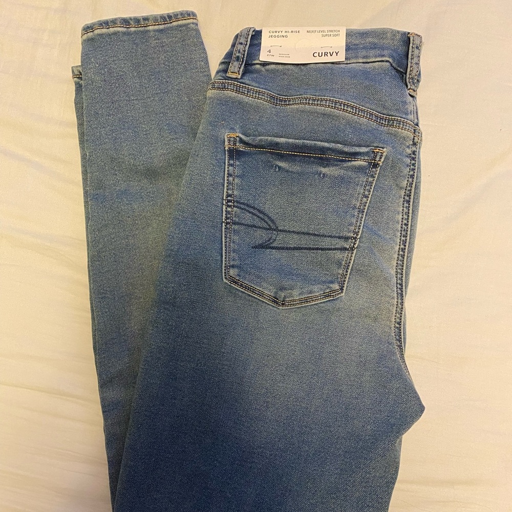 American Eagle Curvy Hi-Rise Jegging Size 4 Regular